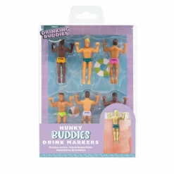 Original Hunky Buddies Drink Markers, 6ct.