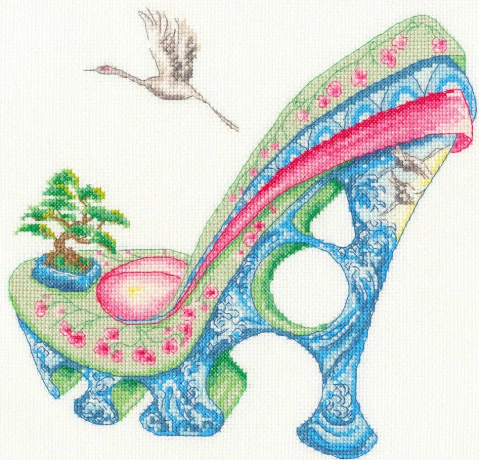 Osaka Spring Counted Cross Stitch Kit by Bothy Threads XSK10