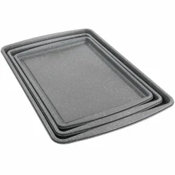 Oster Greystone 3 Piece Carbon Steel Cookie Sheet