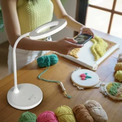 OttLite® Rechargeable LED Ring Desk Lamp