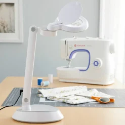 Ottlite Space-Saving LED Magnifier Desk Lamp