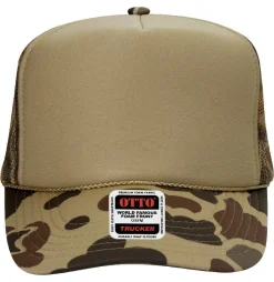 Otto Cap 39-165 5-Panel Foam High Crown Mesh Back Trucker Hat