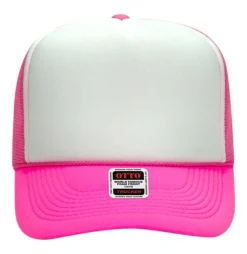 Otto Cap 39-165 5-Panel Foam High Crown Mesh Back Trucker Hat