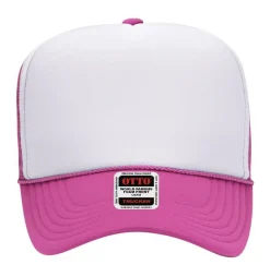 Otto Cap 39-165 5-Panel Foam High Crown Mesh Back Trucker Hat