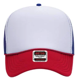 Otto Cap 32-467 5-Panel Foam Mid Profile Mesh Back Trucker Hat