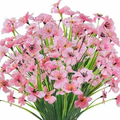 Outdoor Artificial Flowers – UV-Resistant Faux Greenery Shrubs