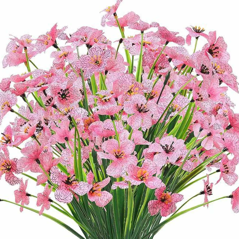Outdoor Artificial Flowers – UV-Resistant Faux Greenery Shrubs