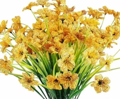 Outdoor Artificial Flowers – UV-Resistant Faux Greenery Shrubs