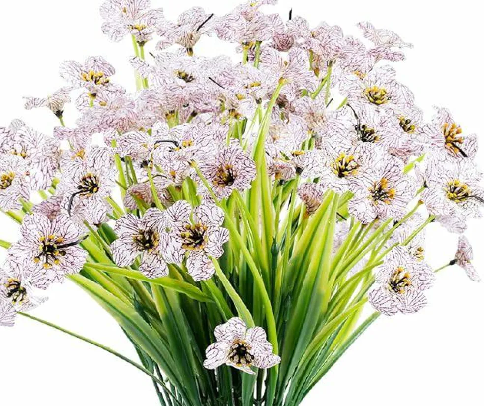 Outdoor Artificial Flowers – UV-Resistant Faux Greenery Shrubs