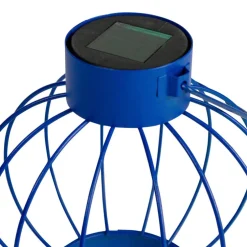 6.5" Outdoor Hanging LED Solar Lantern with Handle