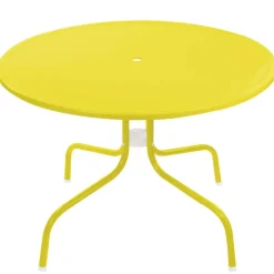 39" Outdoor Retro Metal Tulip Dining Table