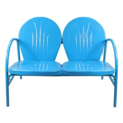 47" Outdoor Retro Tulip Loveseat