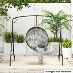 Outdoor Swing Stand A Frame Metal Swing Frame for Hammock Chair Patio Backyard Use