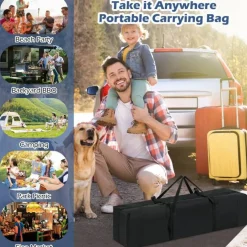 Outdoor 10x10 FT Pop Up Canopy with Portable Carrying Bag