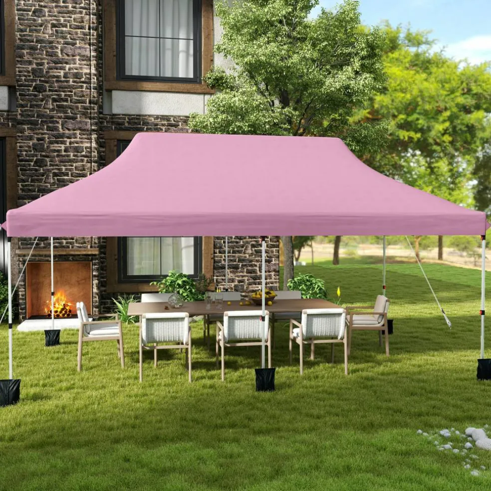 Outdoor 10x20 Portable Canopy Tent with Side Panels and Carry Bag