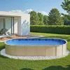 Oval Above Ground Pool Replacement Liner 12 x 24 FT, Durable Vinyl Swimming Pool Liner with Easy Installation and Flexible Fit Design