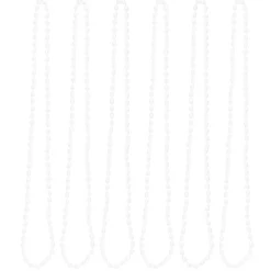 Oval Plastic Party Bead Necklaces, 6ct.