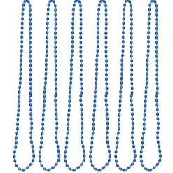 Oval Plastic Party Bead Necklaces, 6ct.