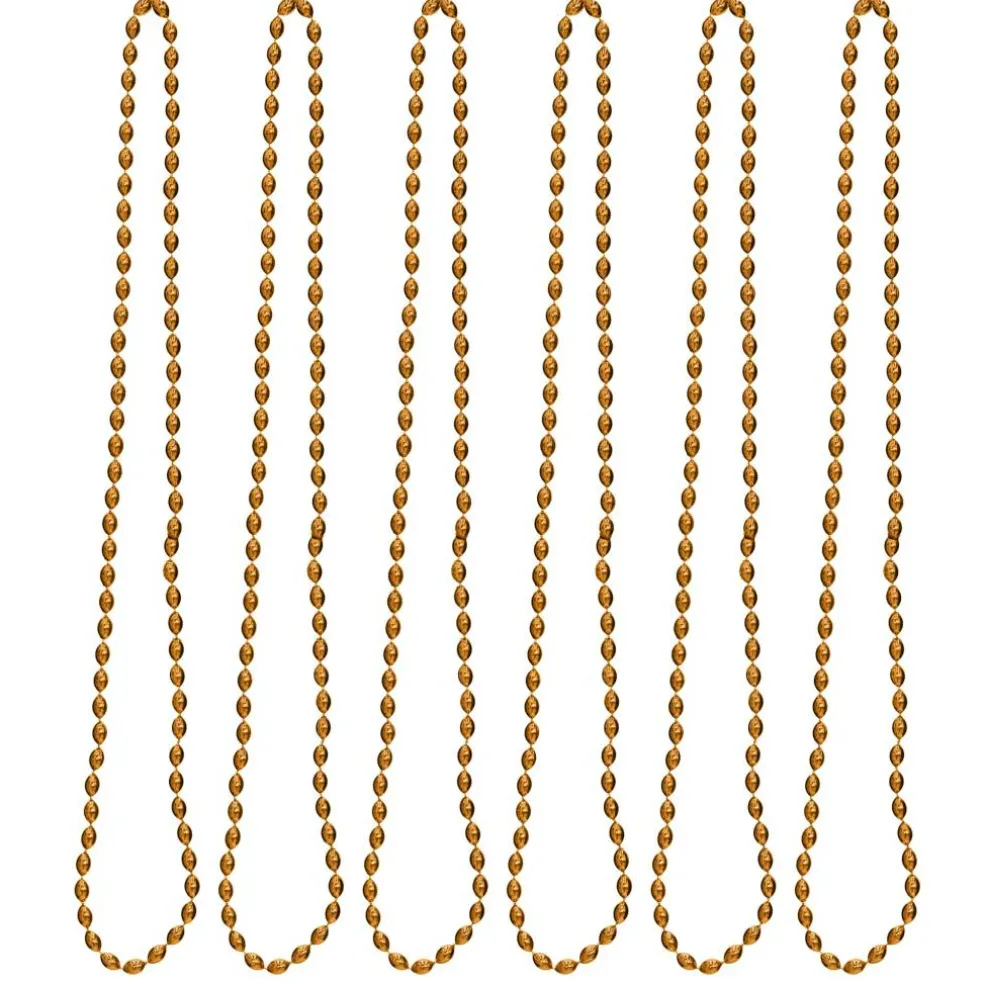 Oval Plastic Party Bead Necklaces, 6ct.