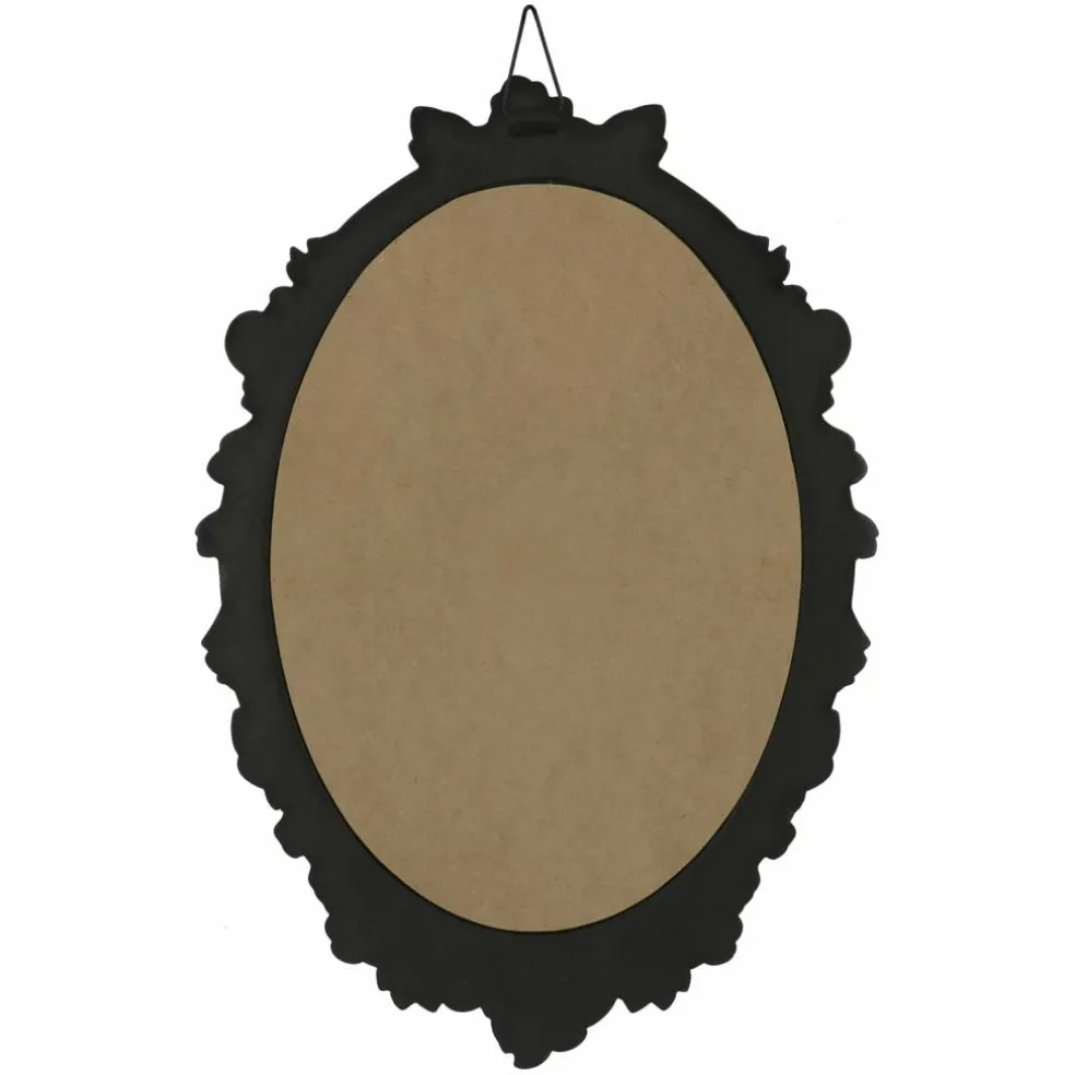 Oval Wall Mirror in Ornate Rose & Leaf Frame by Ashland®