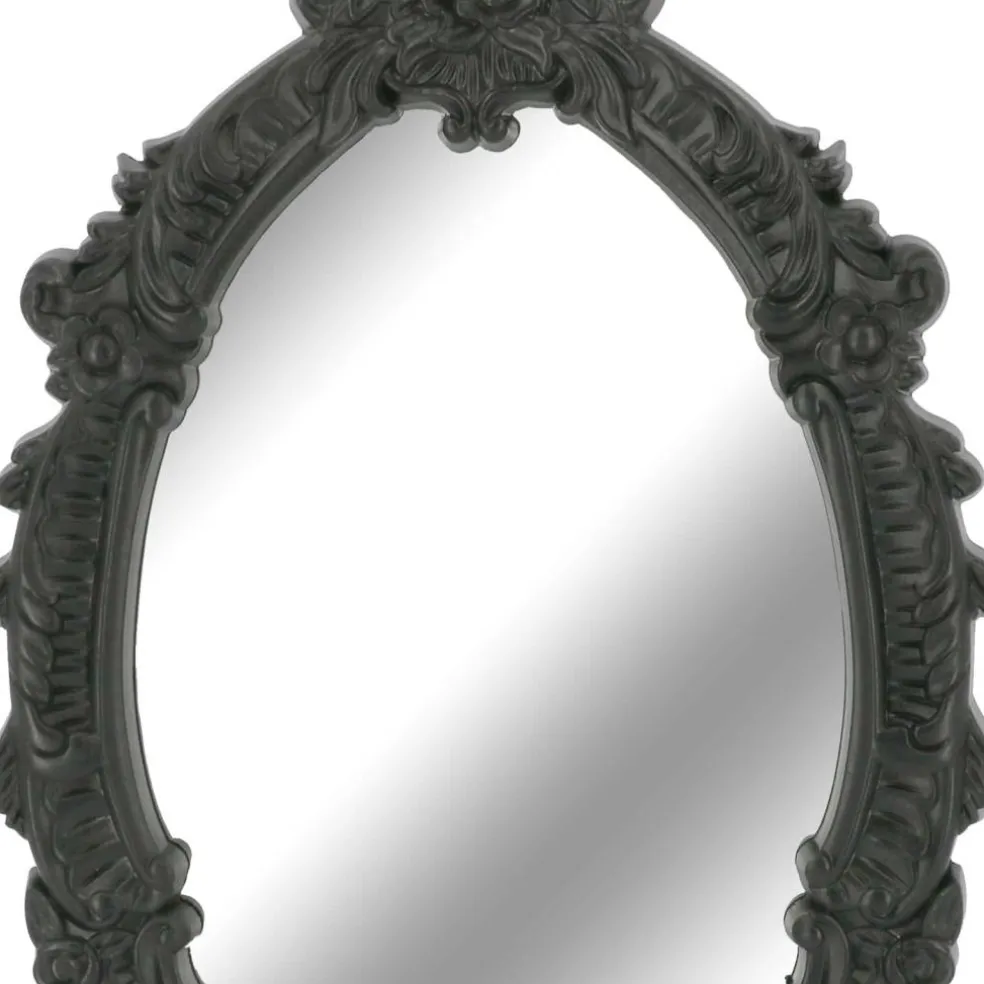 Oval Wall Mirror in Ornate Rose & Leaf Frame by Ashland®