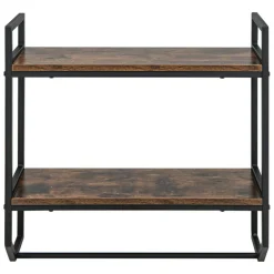Over The Toilet Shelf Wall Mounted With Metal Frame For Bathroom