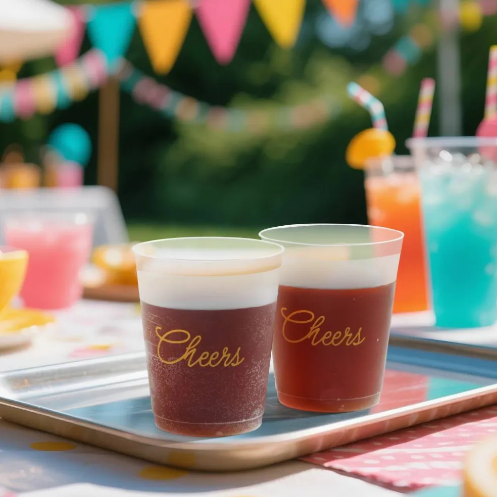 15.5oz. Cheers Frosted Plastic Cups, 6ct. by Celebrate It™