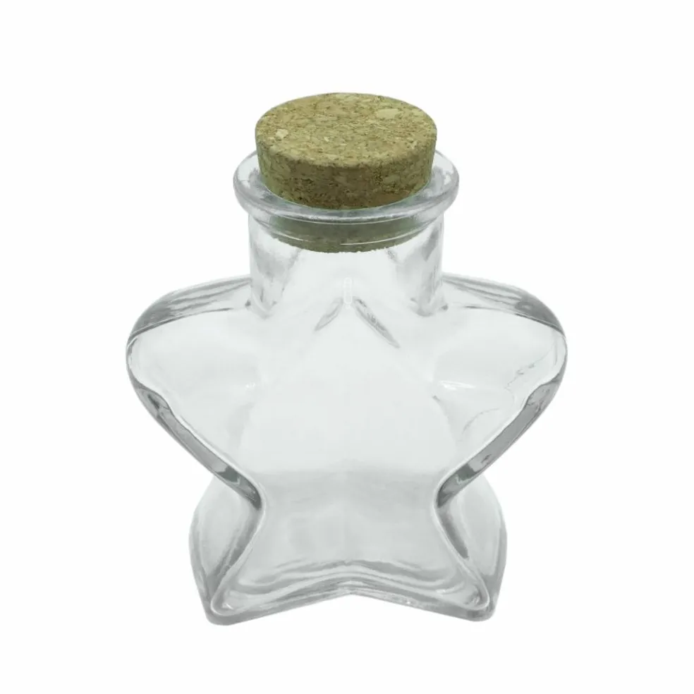 5oz. Clear Glass Star Bottle with Cork by Ashland®