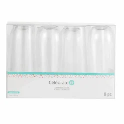 9oz. Clear Plastic Stemless Champagne Flutes by Celebrate It™, 8ct.