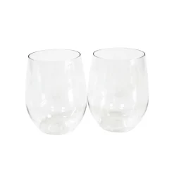 12oz. Clear Plastic Stemless Wine Glasses by Celebrate It™, 20ct.