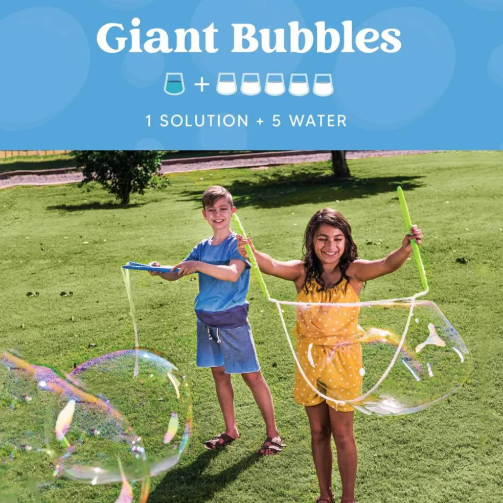 32 OZ Concentrated Bubble Solution for Bubble Machines (Up to 2.5 Gallons), Concentrated Solution Refills for Machine, Wands, Blower, Easter, Kids, Parties