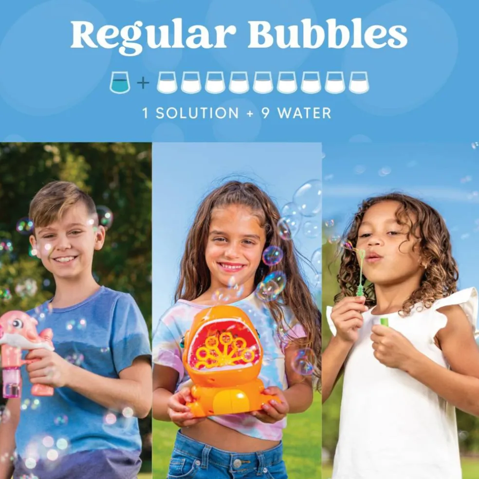 32 OZ Concentrated Bubble Solution for Bubble Machines (Up to 2.5 Gallons), Concentrated Solution Refills for Machine, Wands, Blower, Easter, Kids, Parties