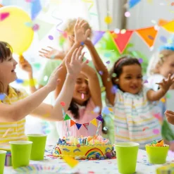 9 oz Disposable Plastic Party Cups, 10 Pack, Multiple Colors