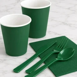 9 oz Disposable Plastic Party Cups, 10 Pack, Multiple Colors