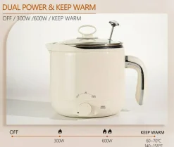 60oz Electric Wax Melter for Candle Making – Includes Thermometer, Wicks, Stickers, Centering Device & Spoon