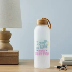 24oz. Frosted Glass Sublimation Bottle by Make Market®