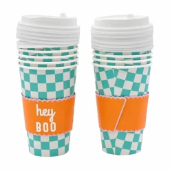 16oz. Halloween Hey Boo Paper To-Go Hot Cups, 10ct. by Celebrate It™