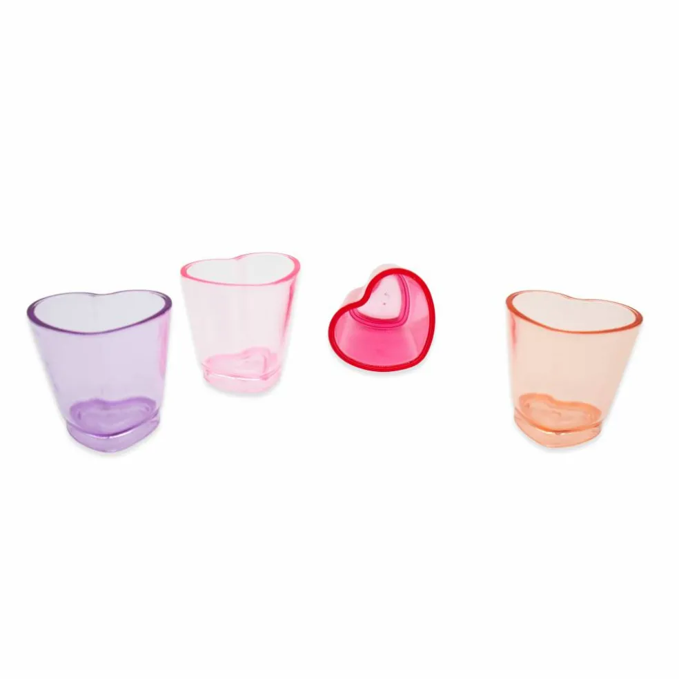 2oz. I Do Crew Heart Shot Glasses, 4ct.