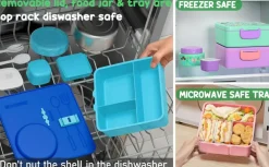 60oz Leakproof Bento Lunch Box for Kids with 8.5oz Thermo Food Jar
