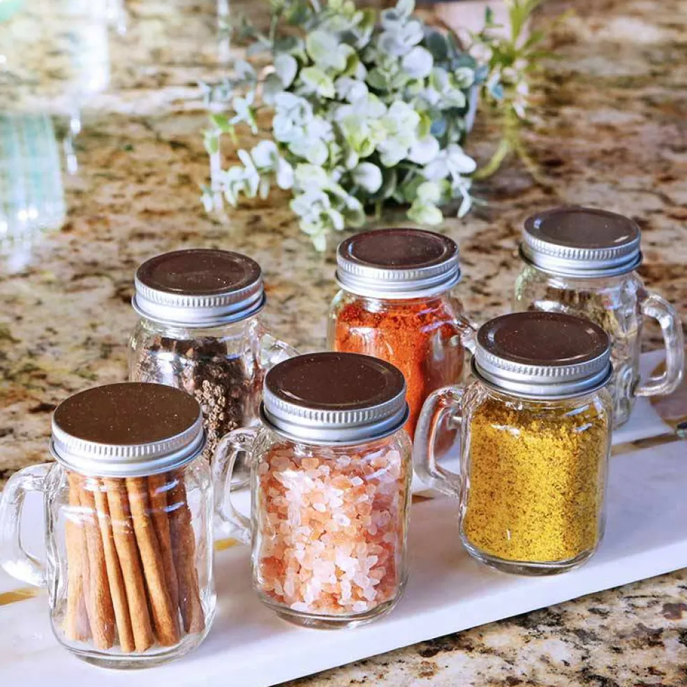 4 oz. Mini Mason Mug Shot Glass with Lid - DIY (Set of 12)
