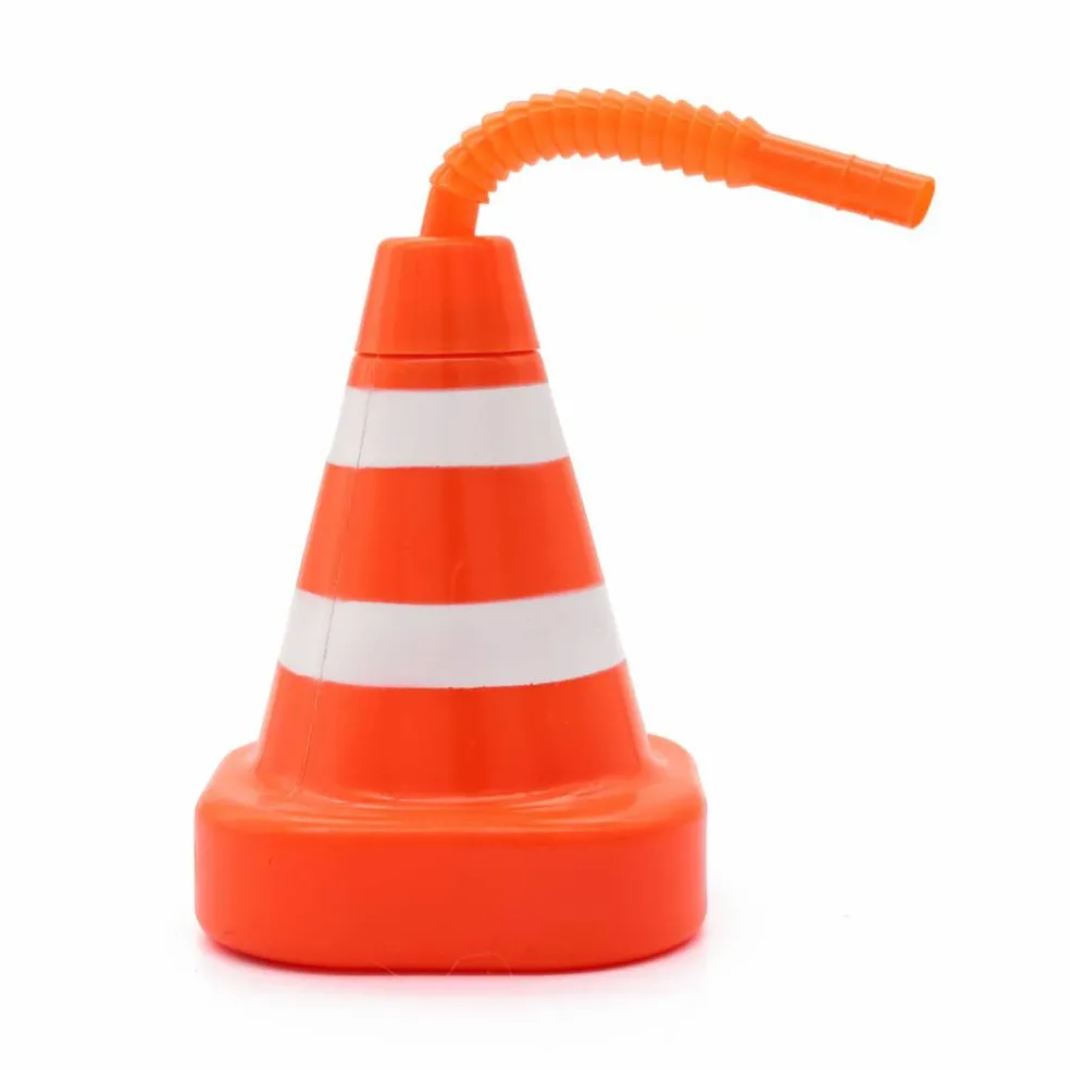 9.5oz. Orange & White Cone Cup by Celebrate It™