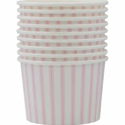 8oz. Pink Stripe Snack Cups, 10ct. by Celebrate It™