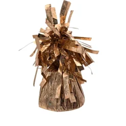 6oz. Rose Gold Print Foil Fringe Balloon Weight
