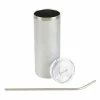 20oz. Silver Glitter Stainless Steel Sublimation Tumbler by Make Market®
