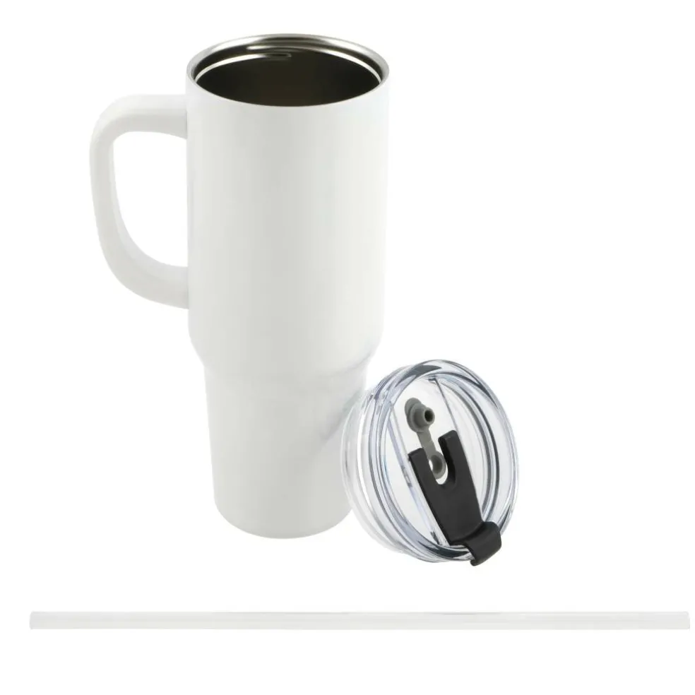 40oz. Stainless Steel Sublimation Tumbler with Handle by Make Market®