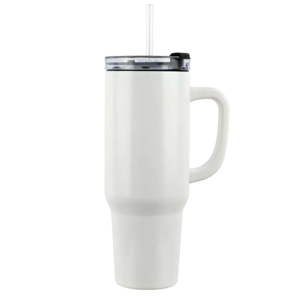 40oz. Stainless Steel Sublimation Tumbler with Handle by Make Market®