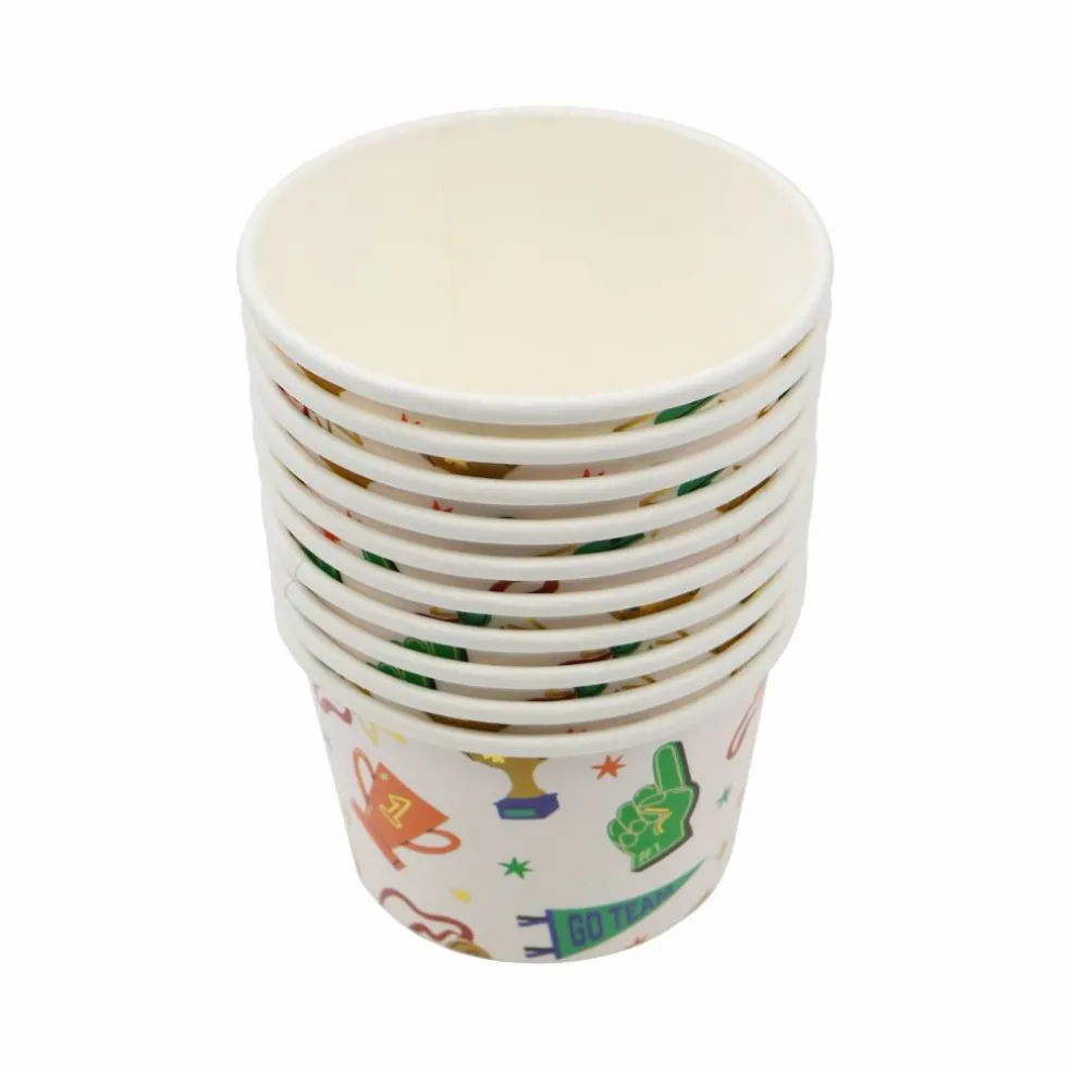 8oz. Team Spirit Paper Snack Cups, 10ct. by Celebrate It™