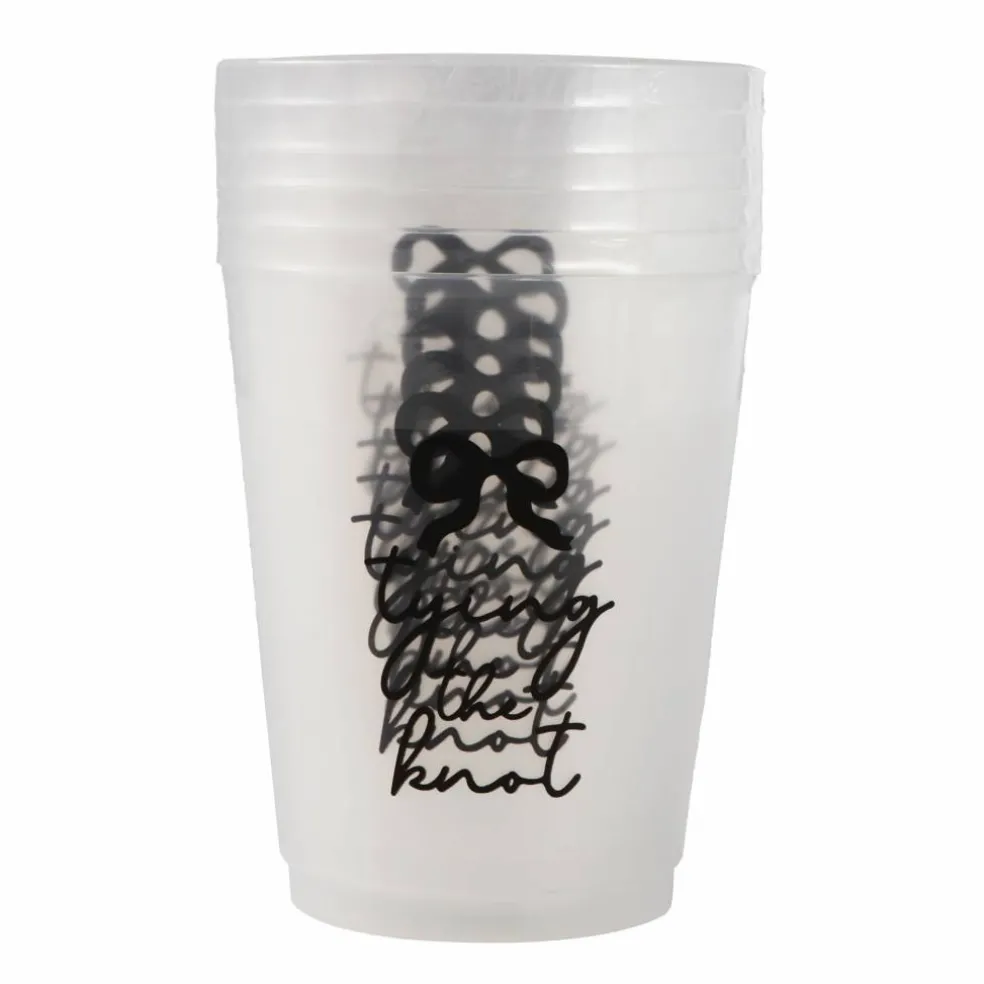 15.5oz. Tying the Knot Frosted Plastic Cups, 6ct. by Celebrate It™