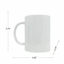 15oz. White Ceramic Sublimation Mug by Make Market®