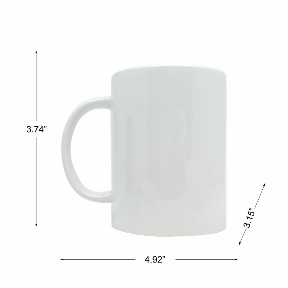 15oz. White Ceramic Sublimation Mug by Make Market®